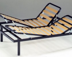 Rete Matrimoniale a doghe con alzatesta e alzapiedi