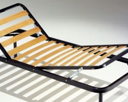 Rete Singola a doghe con alzatesta e alzapiedi