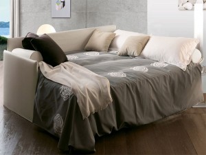 Divano Letto Ergogreen  Estraibile in ecopelle