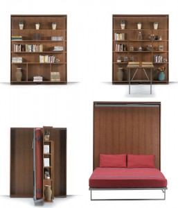 Letto matrimoniale a Scomparsa Girevole